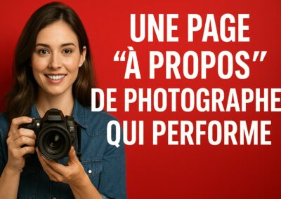 Comment écrire une page « À propos » de photographe qui transforme vos visiteurs en clients