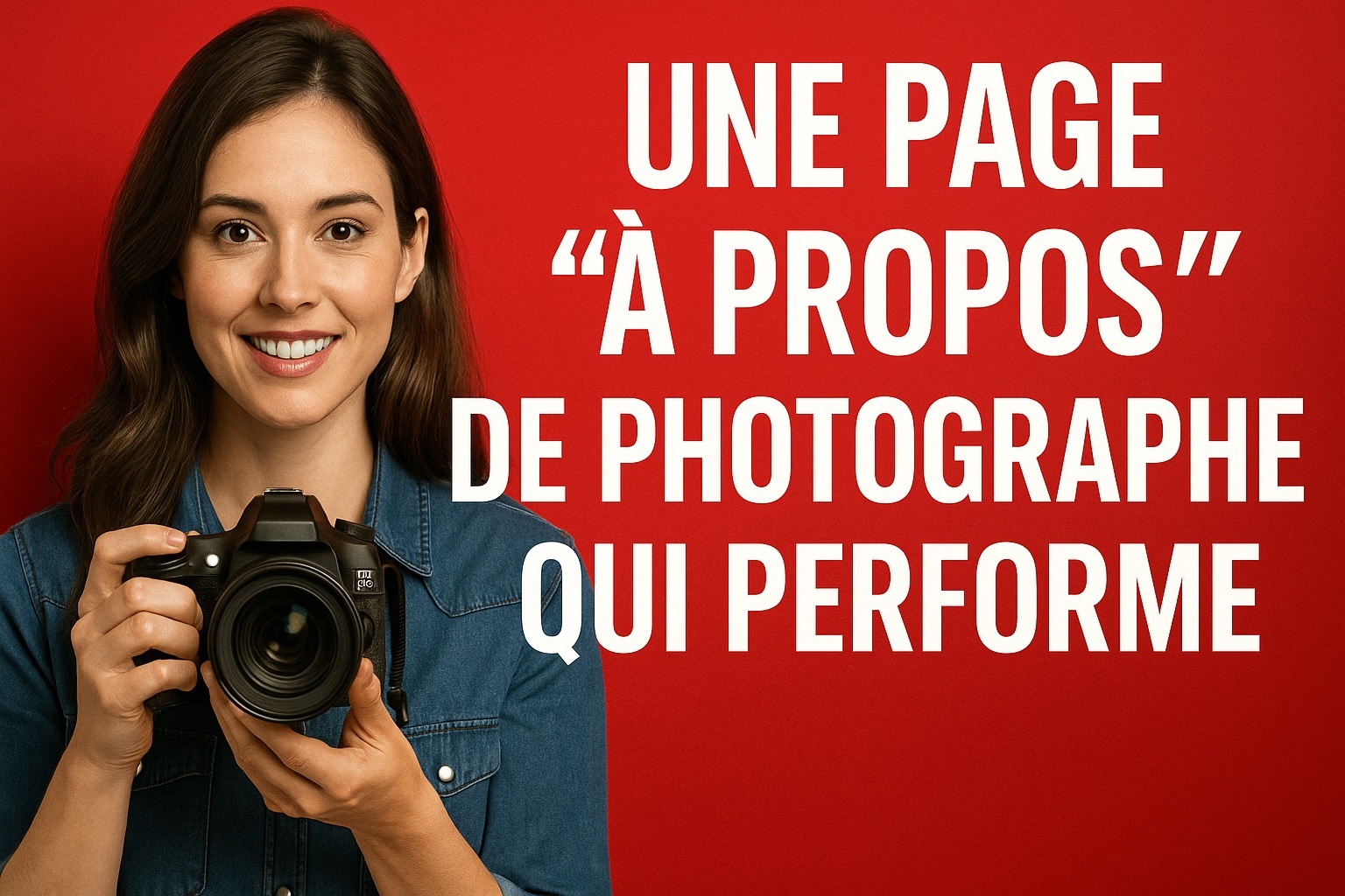 page a propos de photographe