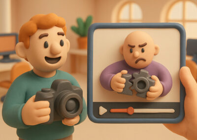 Le duo vidéo créative + accroche qui cartonne en publicité pour photographe