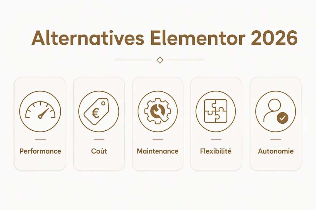 Comparatif visuel des meilleures alternatives à Elementor pour 2026