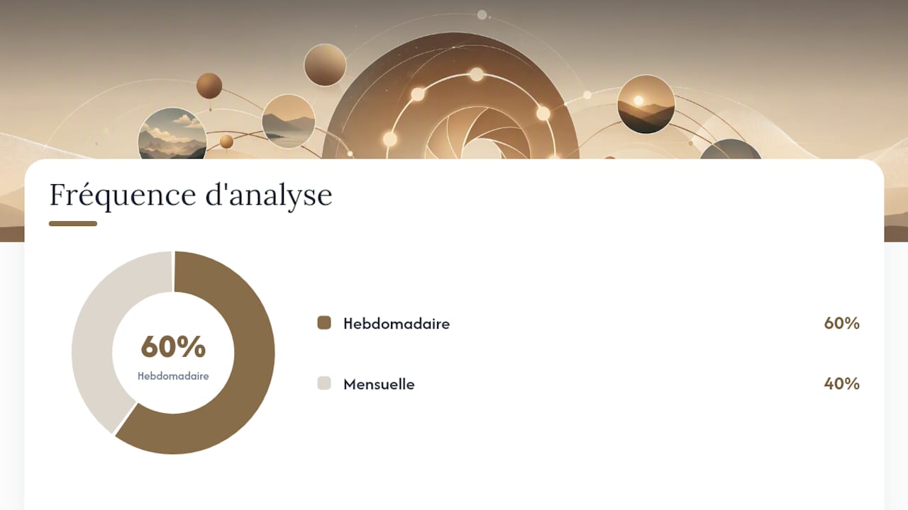 Schéma des indicateurs de performance Instagram et fréquence d’analyse