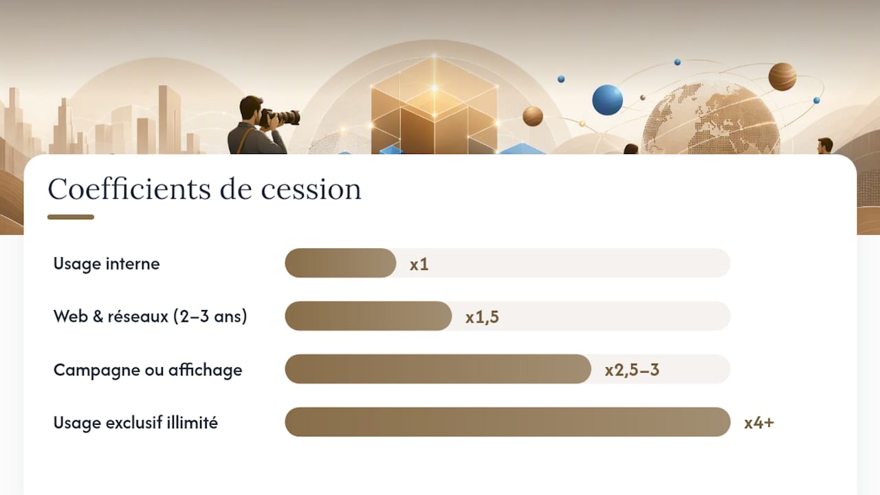 Comment chiffrer la cession de droits sur un devis entreprise, overview diagram
